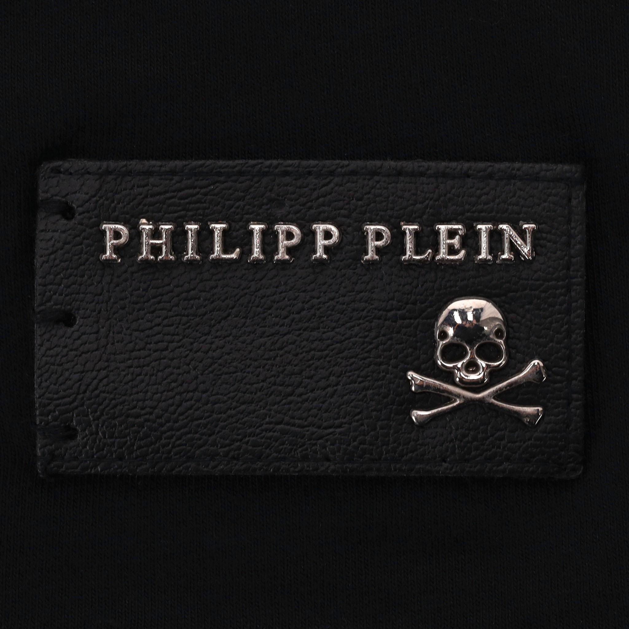 Philipp Gotta T-Shirt aus Baumwolle mit Kristallverzierung und Schlangenkristallverzierung im Angebot 1