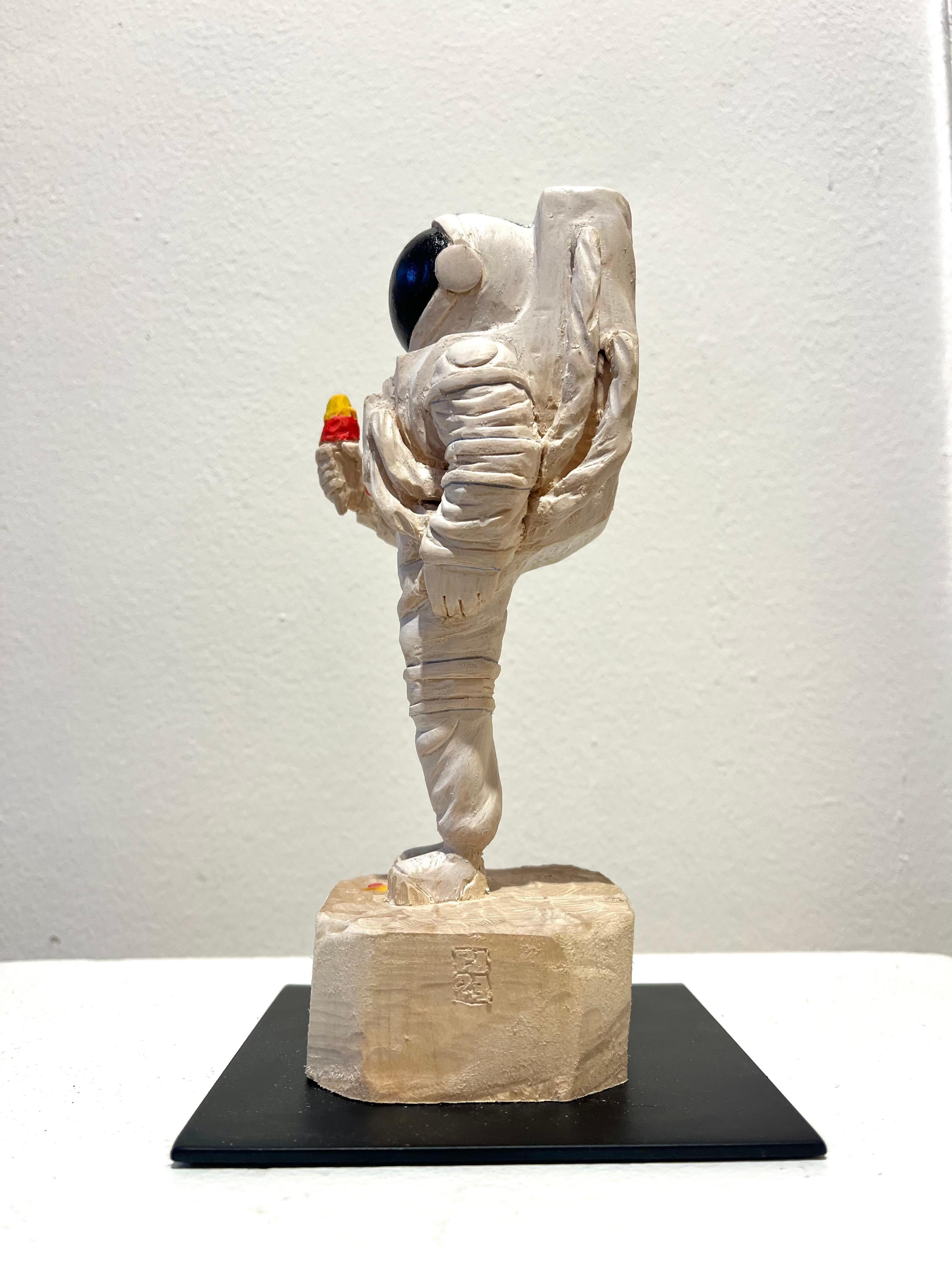 wooden astronaut