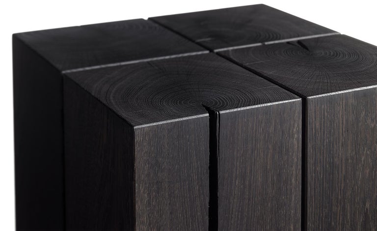 Philipp Mainzer Backenzahn Black Oak Side Table for E15 For Sale 4