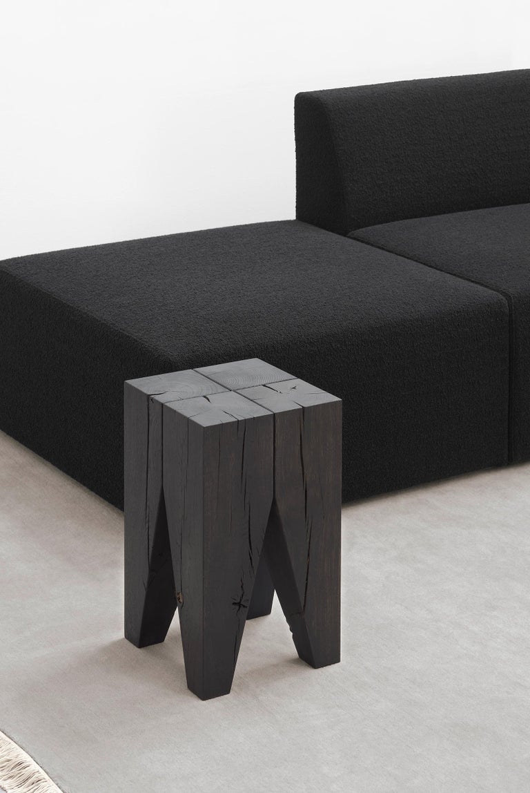 Philipp Mainzer Backenzahn Black Oak Side Table for E15 For Sale 7