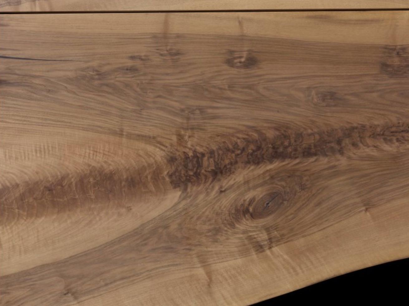 Hand-Crafted Philipp Mainzer 'Trunk' Table in Solid Walnut and Brass for E15 Selected For Sale