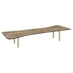 Philipp Mainzer 'Trunk' Table in Solid Walnut and Brass for E15 Selected