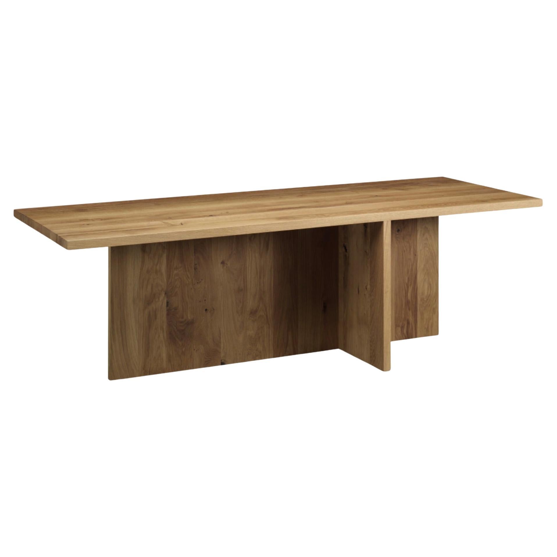 Table 'ZEHN' de Philipp Mainzer 240cm en Oak européen massif pour e15