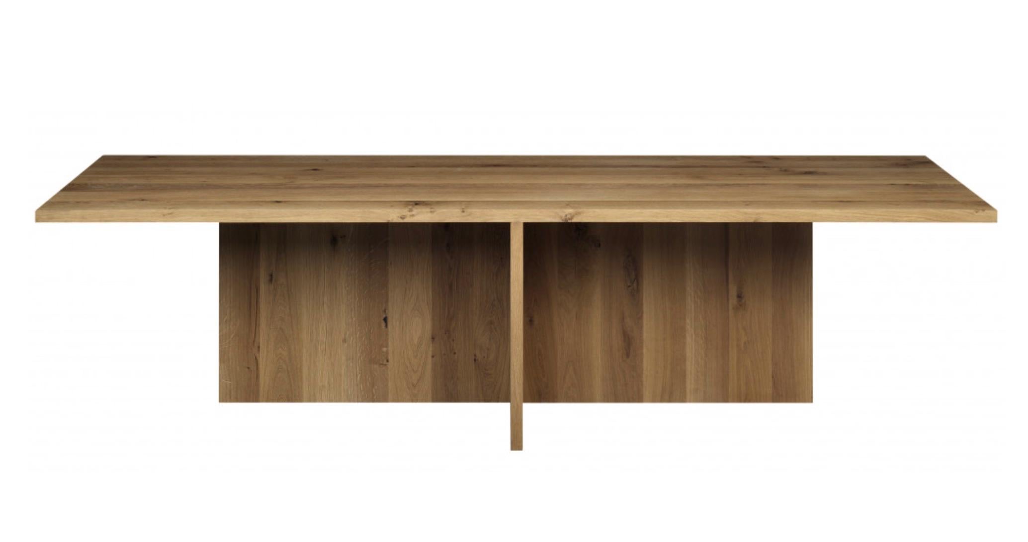 Fait main Table 'ZEHN' de Philipp Mainzer 300cm en Oak européen massif pour e15 en vente