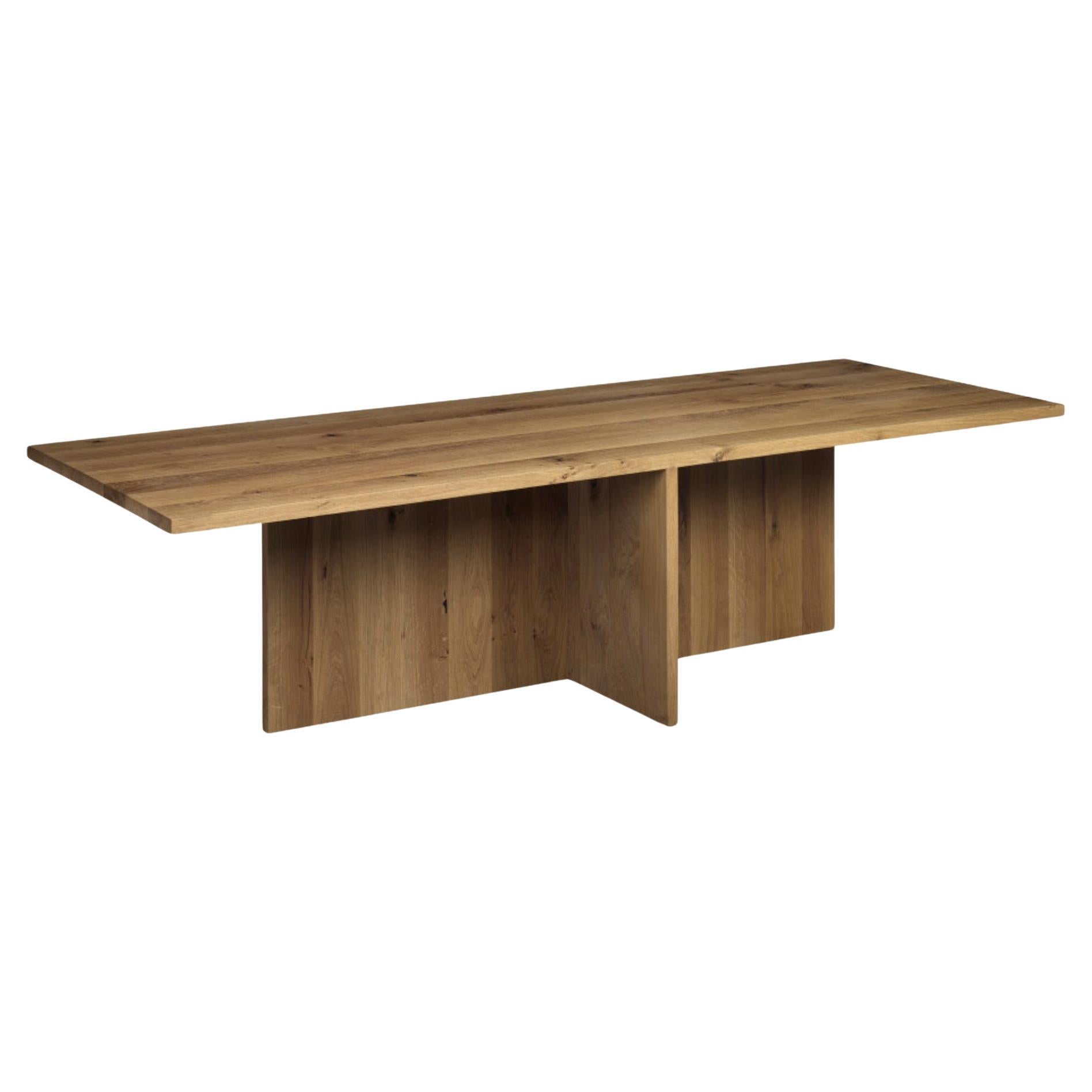 Table 'ZEHN' de Philipp Mainzer 300cm en Oak européen massif pour e15 en vente