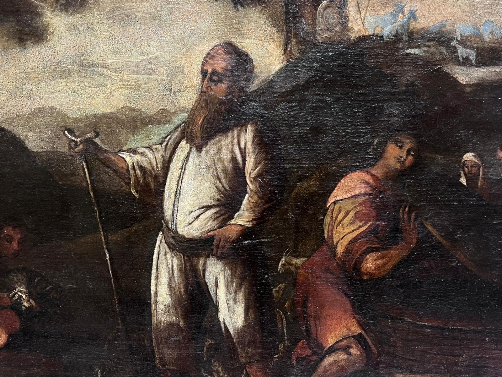Peinture à l'huile baroque allemande du 17ème siècle - Bergers et canards dans un paysage - Painting de Philipp Peter Roos (Rosa di Tivoli)