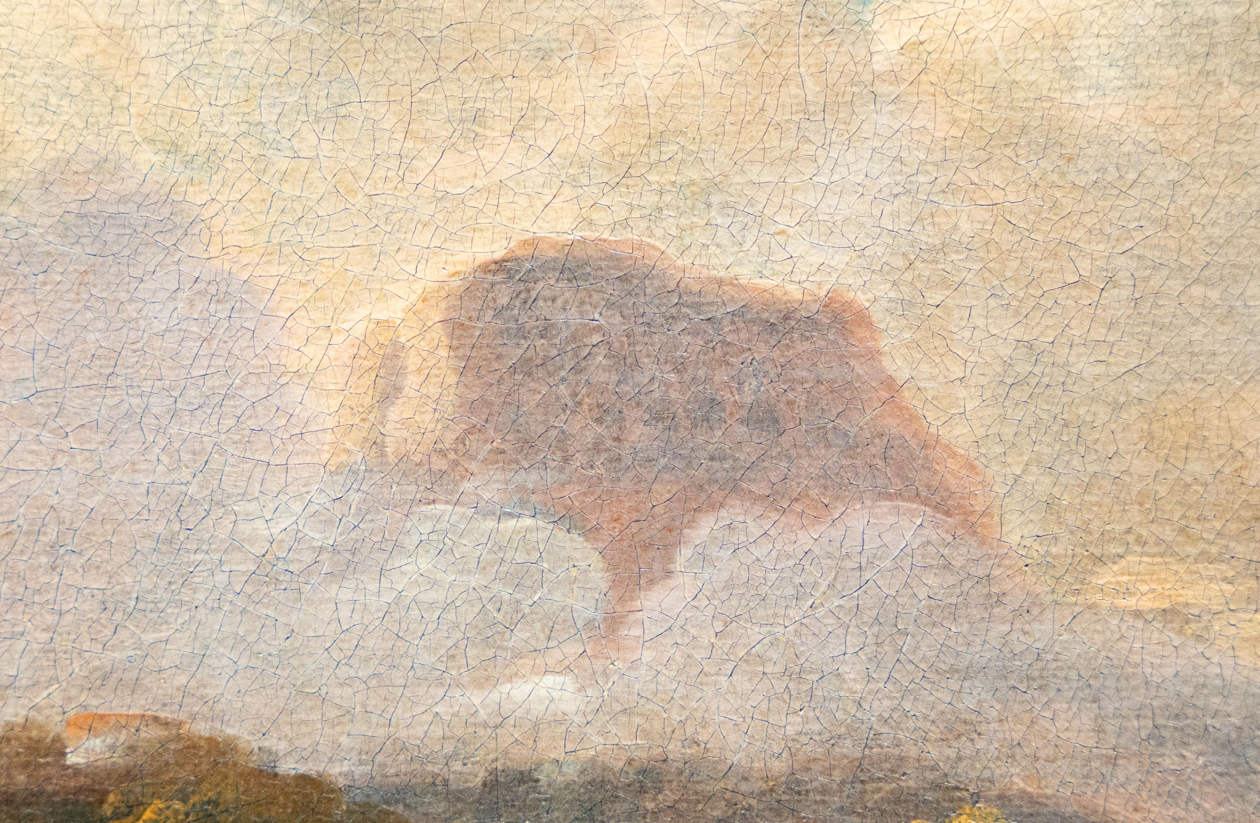 A Sheperdess surrounded by her flock, 17th century im Angebot 1