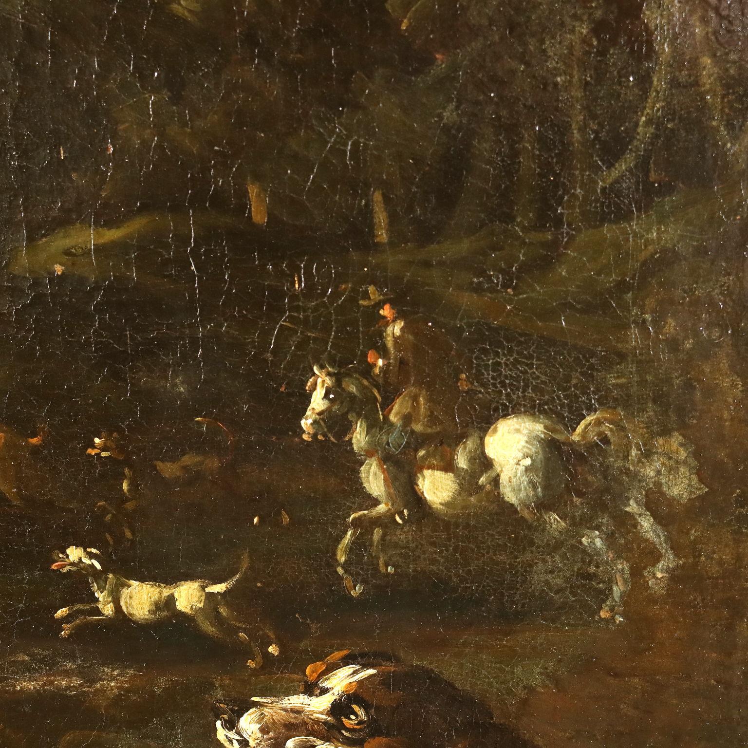 Scène de chasse, XVIIIe siècle en vente 7