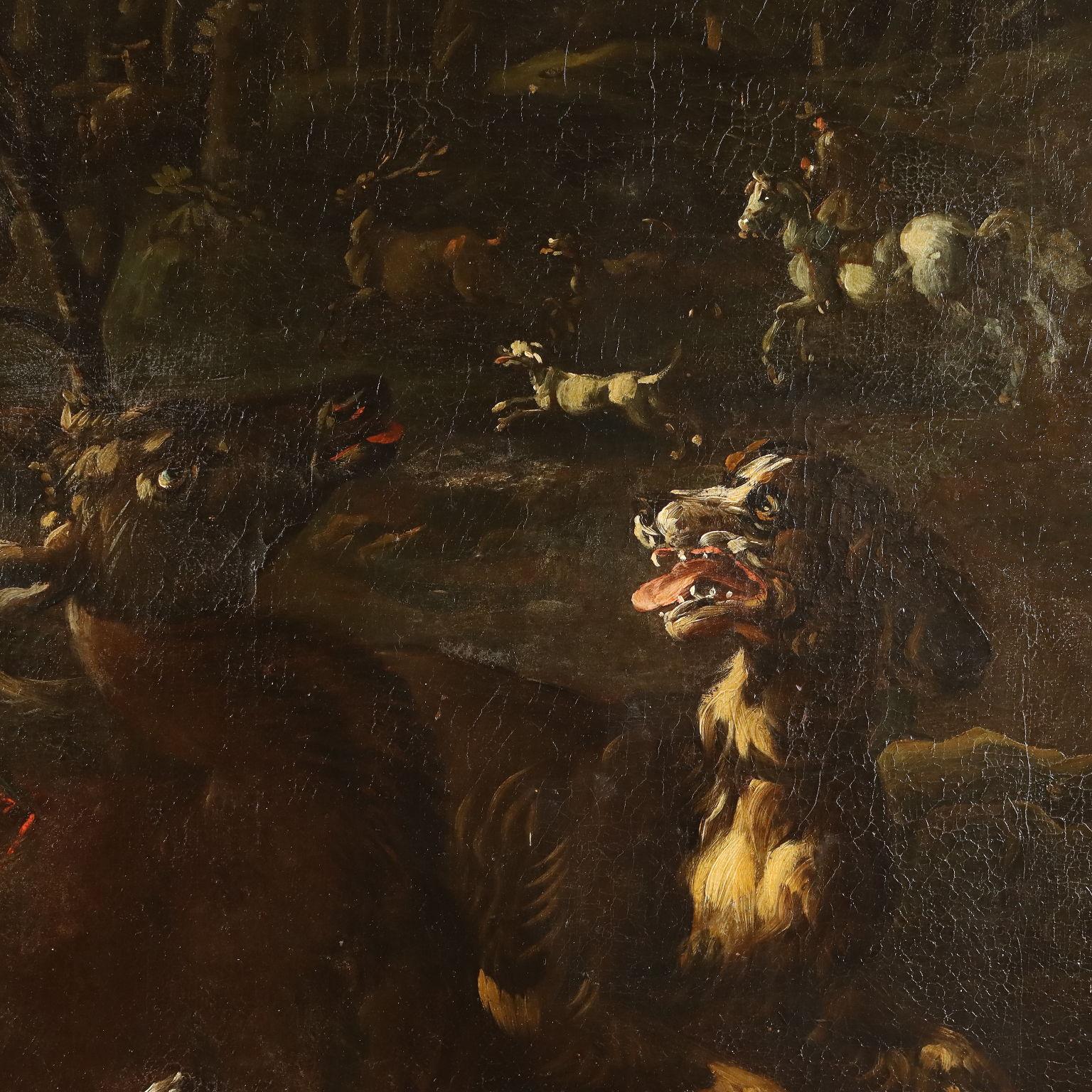 Hunting Scene, 18th century For Sale 2