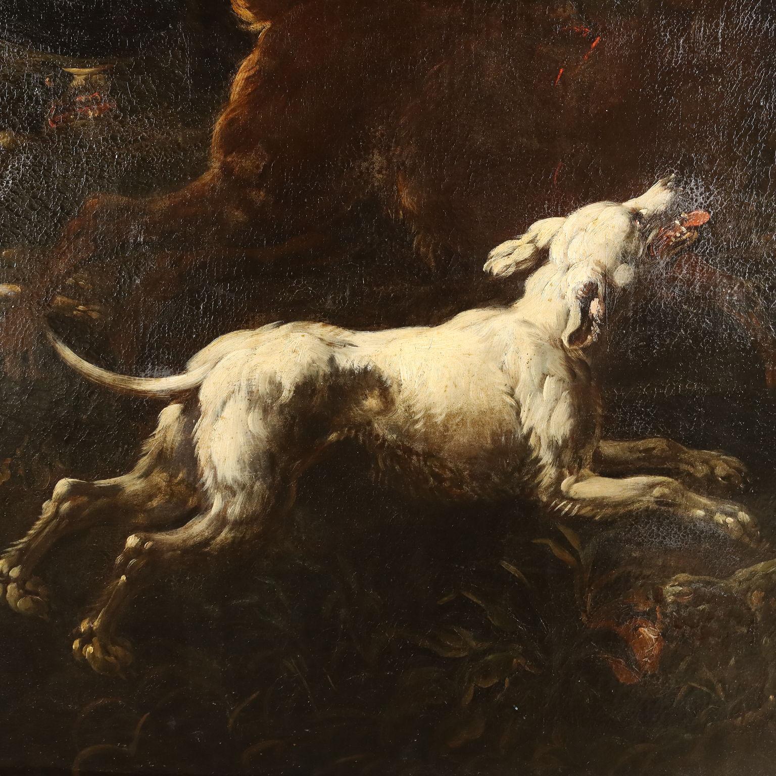 Hunting Scene, 18th century For Sale 3