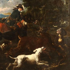 Antique Hunting Scene, 18th century