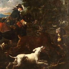 Escena de caza, siglo XVIII
