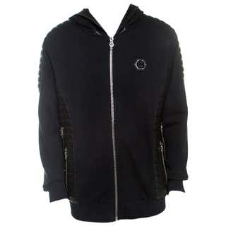 Philipp Plein Blue/Black Denim and Leather New York Espadrilles Size 40 For Sale at 1stDibs