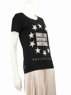 Philipp Plein Black Graphic T-Shirt Size XS