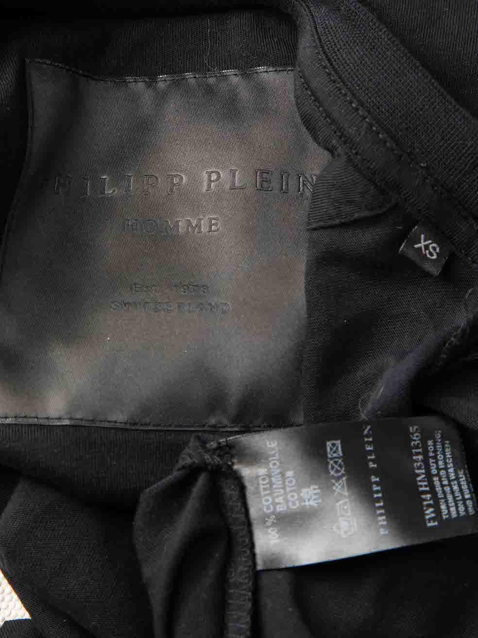 Donna Philipp Plein - Maglietta grafica nera taglia XS in vendita