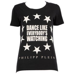 Philipp Plein Black Graphic T-Shirt Size XS