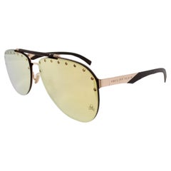 Philipp Plein Calypso Studded Mirrored Aviator Sunglasses