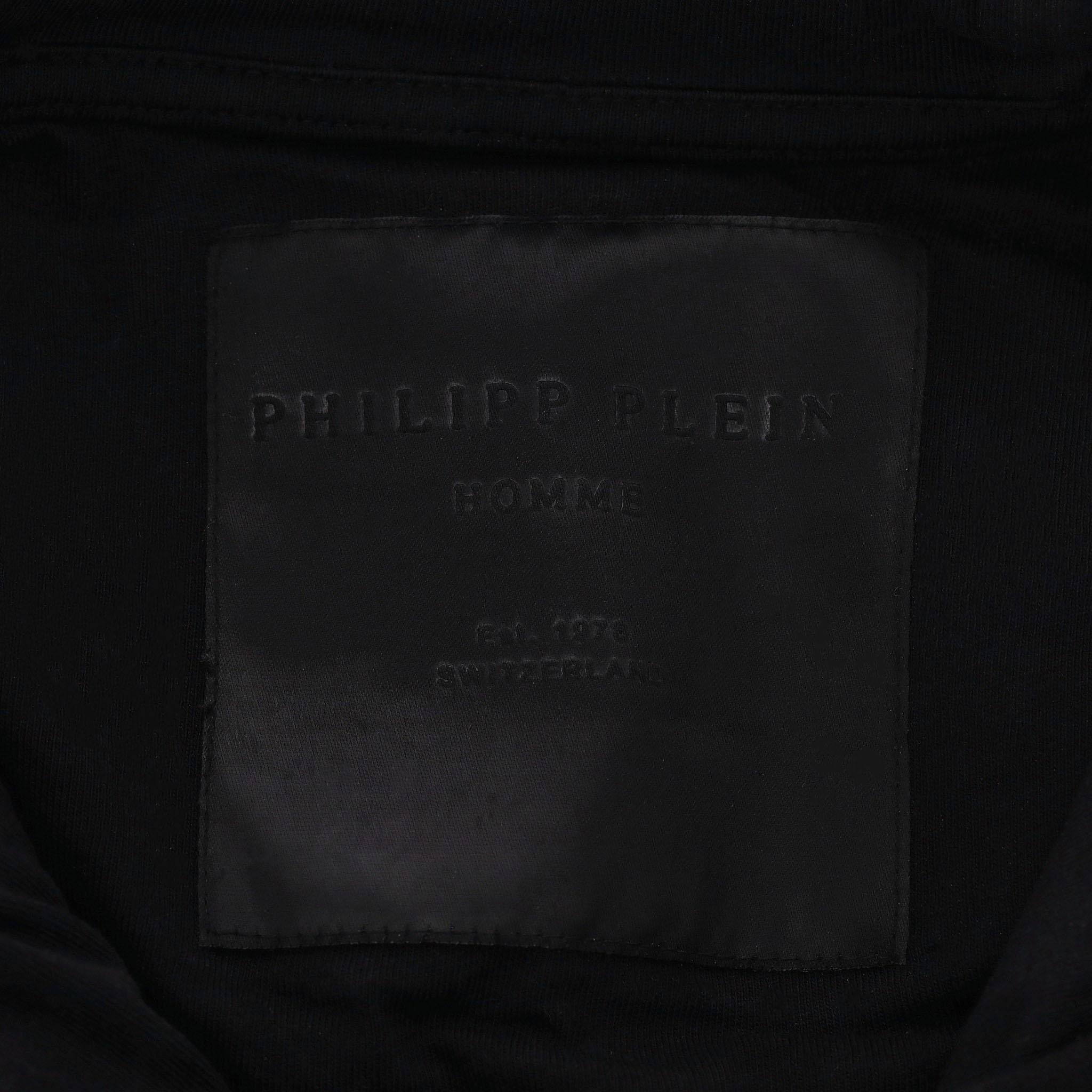 Philipp Plein Cotton Logo Hoodie For Sale 1