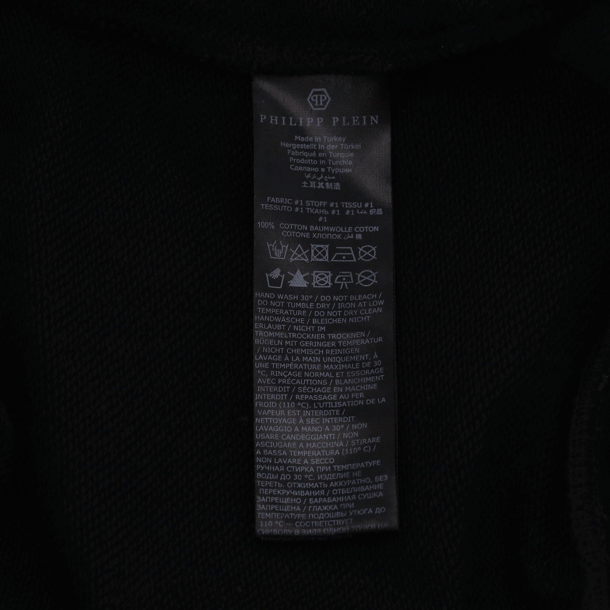 Philipp Plein Cotton Logo Hoodie For Sale 2