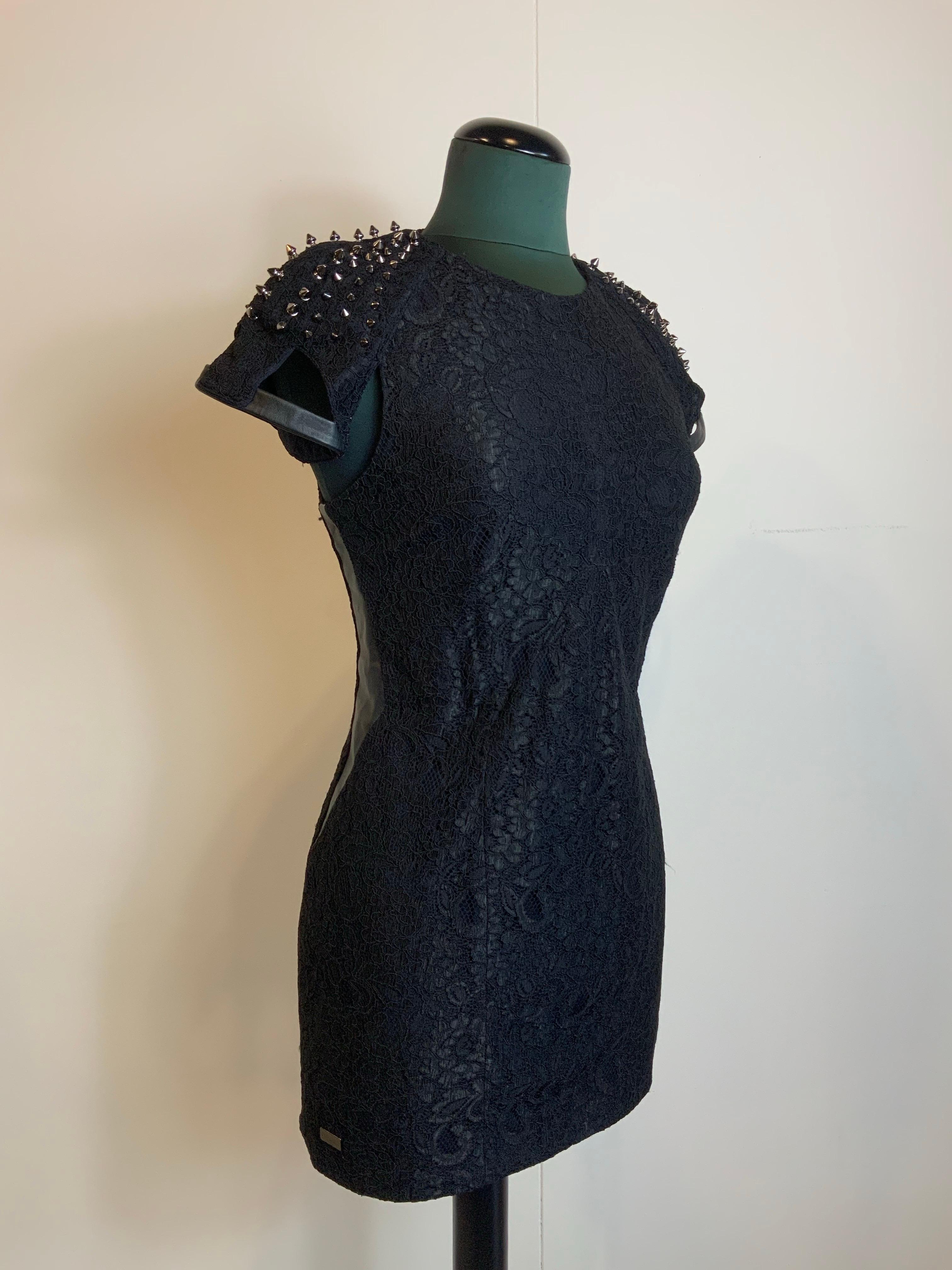 Philipp Plein Couture Mini-Minikleid in Schwarz im Zustand „Gut“ im Angebot in Carnate, IT