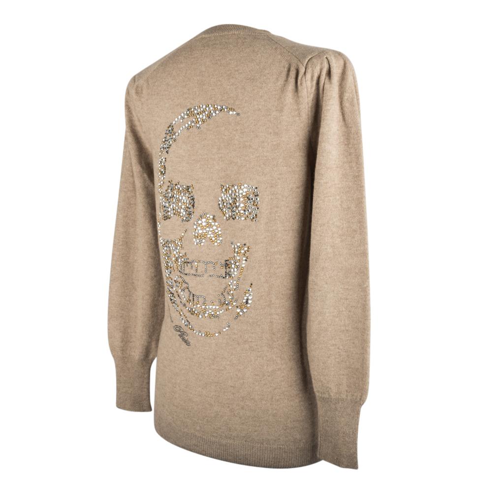 Philipp Plein Couture Sweater  Cashmere Cardigan  Embellished Rear Skull  M For Sale 5
