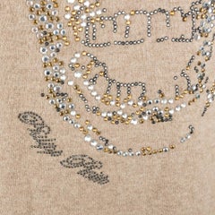 Philipp Plein Couture Sweater  Cashmere Cardigan  Embellished Rear Skull  M