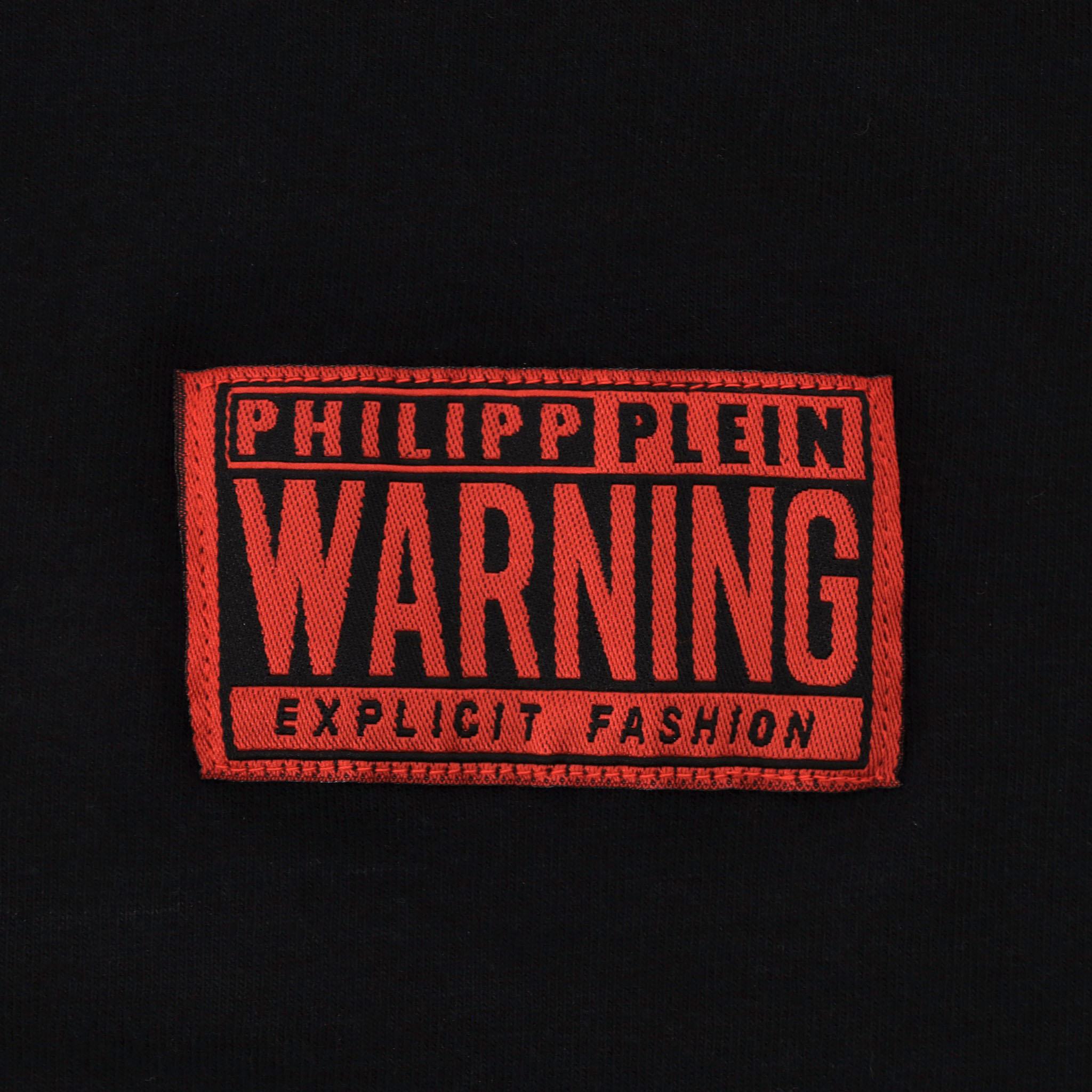 Philipp Plein Crystal Cobra Snake Cotton T-Shirt For Sale 1