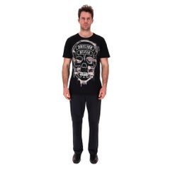 Maglietta Philipp Plein con logo a forma di teschio impreziosito da cristalli