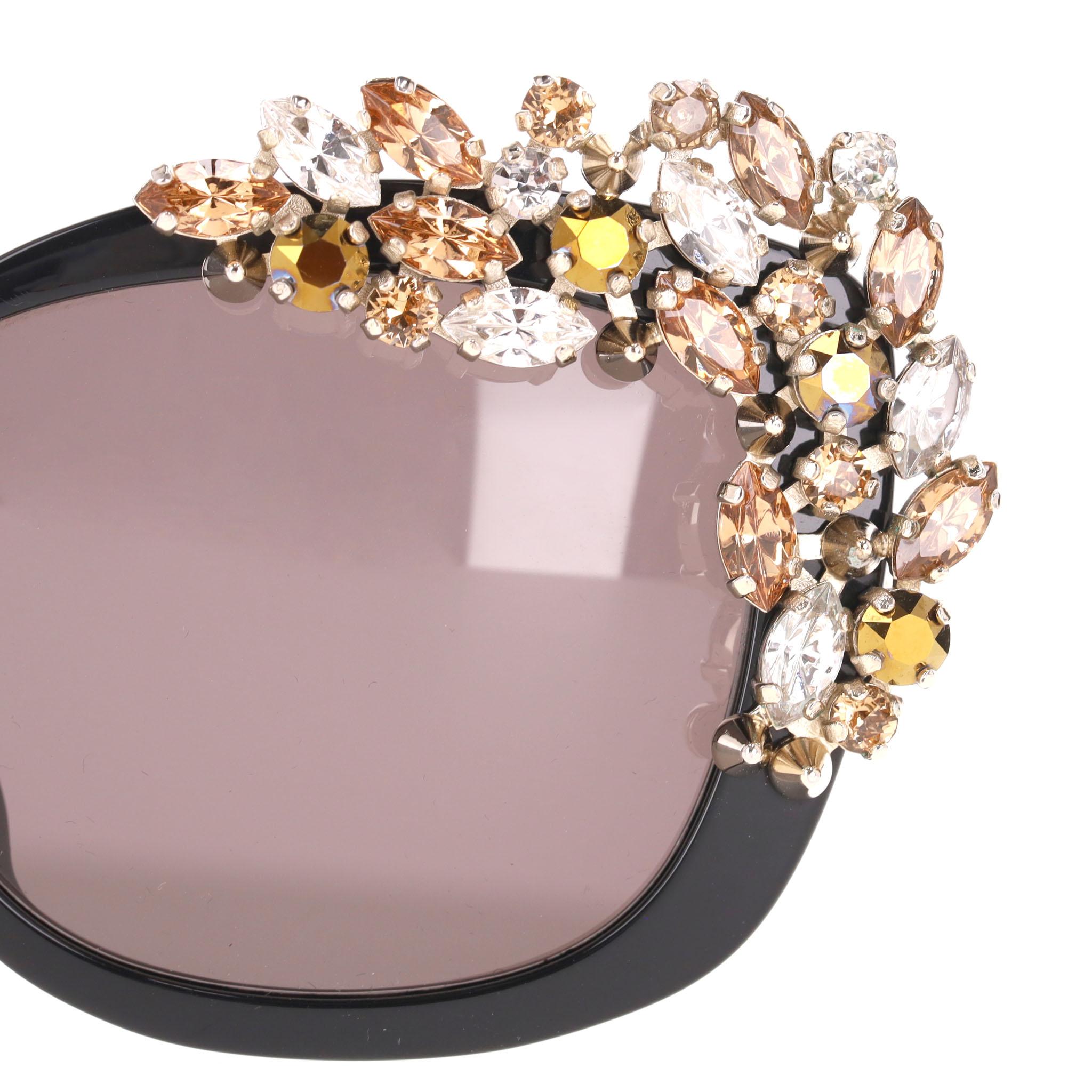 Gray Philipp Plein Crystal Sunglasses For Sale