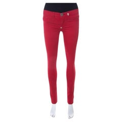 Philipp Plein Devil's Food rouge étendu en coton extensible XS