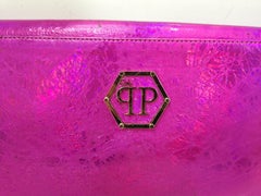 Philipp Plein fucsia shoulder bag Sexy heart clutch