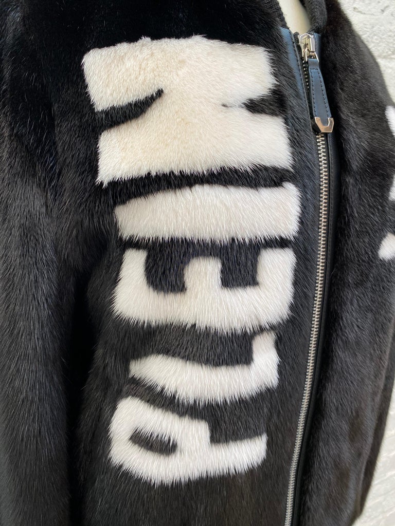 Philipp Plein Fur Jacket For Sale at 1stDibs