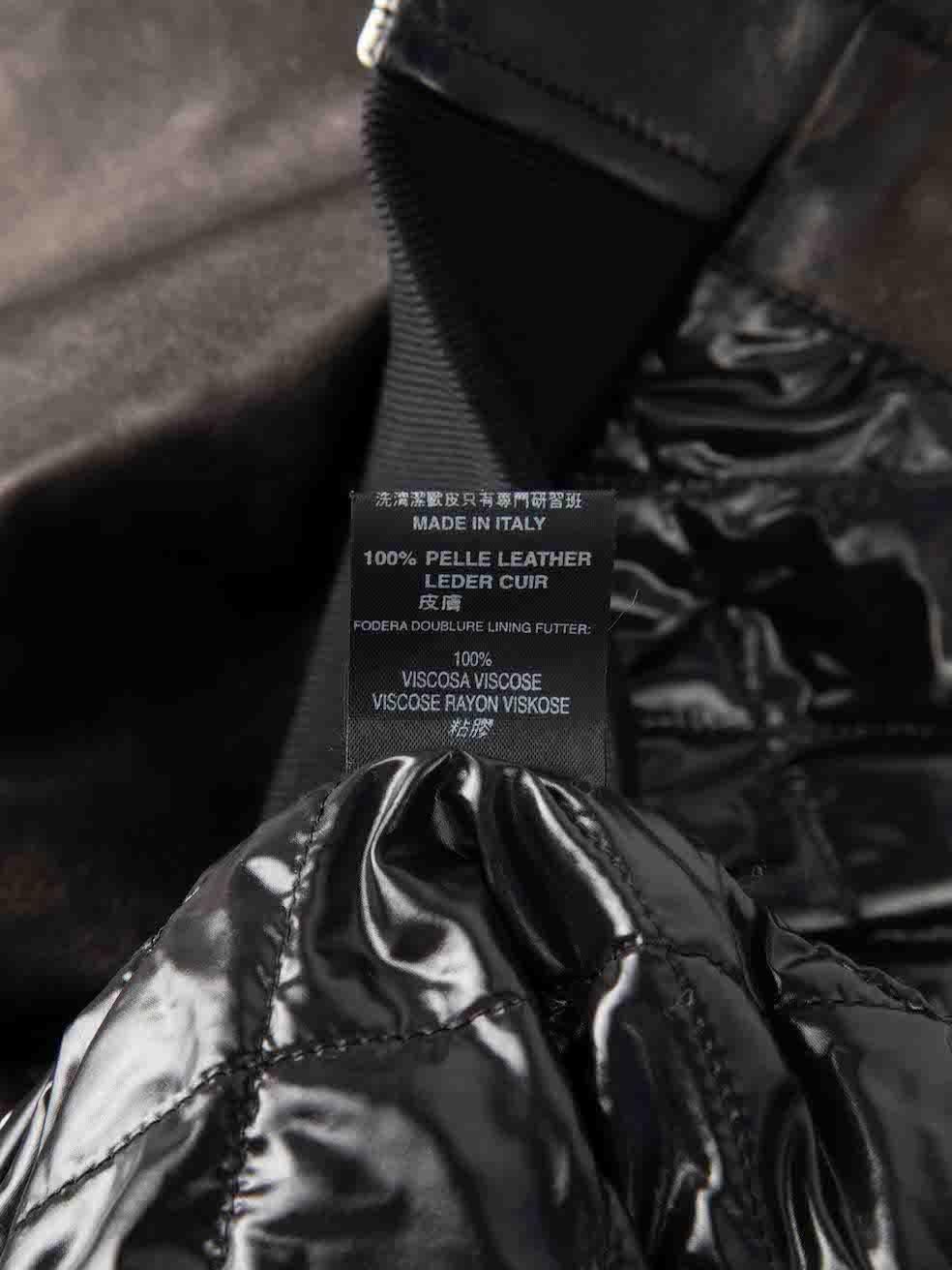 Philipp Plein Graphic Leopard Leather Hood Vest Size S For Sale 2