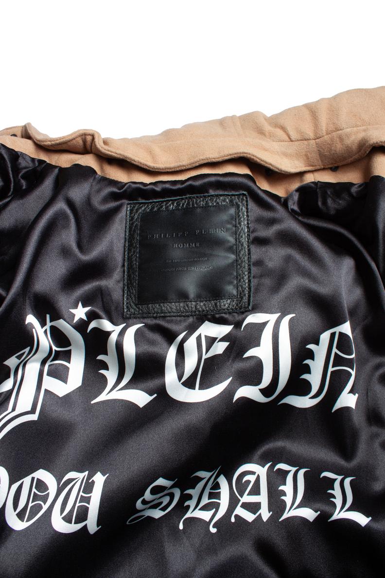Men's Philipp Plein, hooded wool jacket For Sale