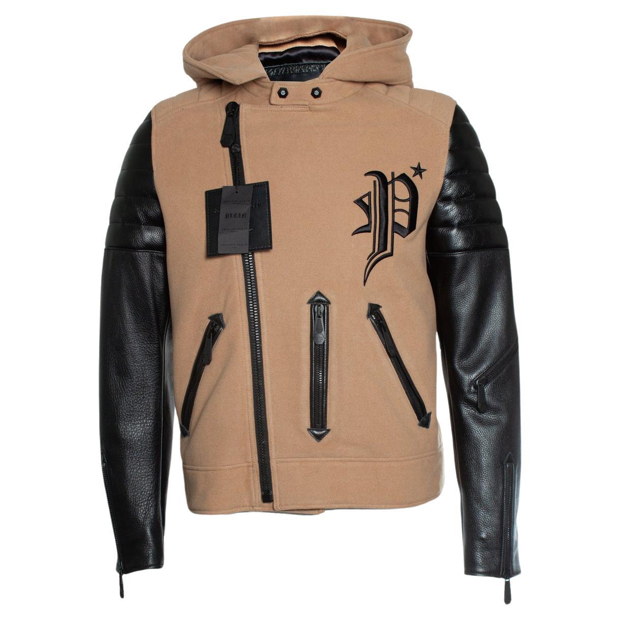 Philipp Plein, hooded wool jacket For Sale