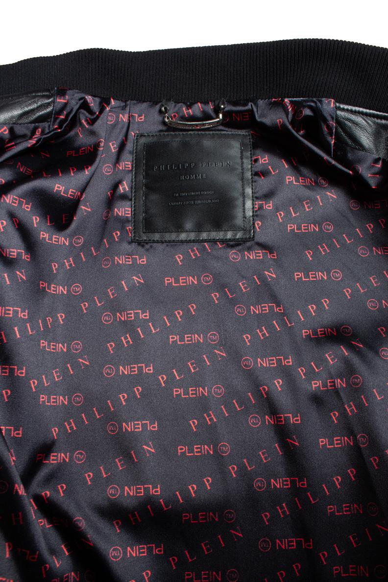 Philipp Plein, leather bomber jacket 5