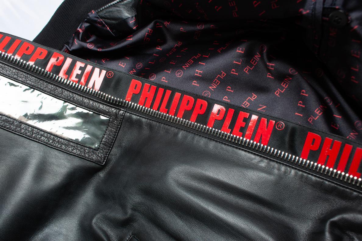 Philipp Plein, leather bomber jacket 2