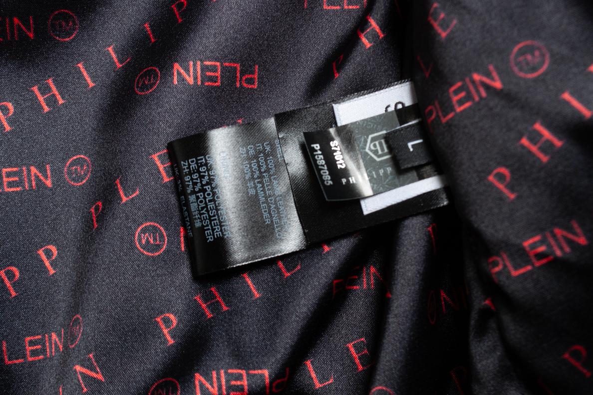 Philipp Plein, leather bomber jacket 3