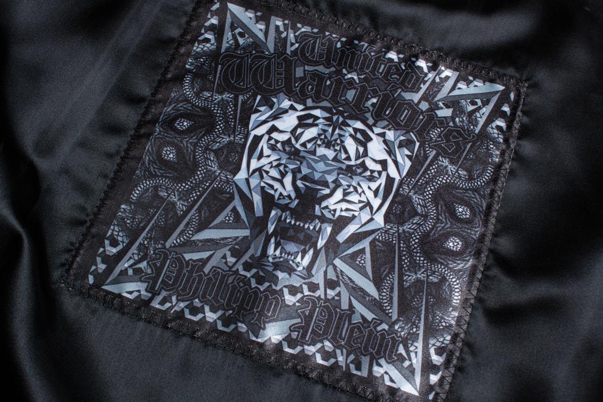 Men's Philipp Plein, leather jacket in kaki For Sale