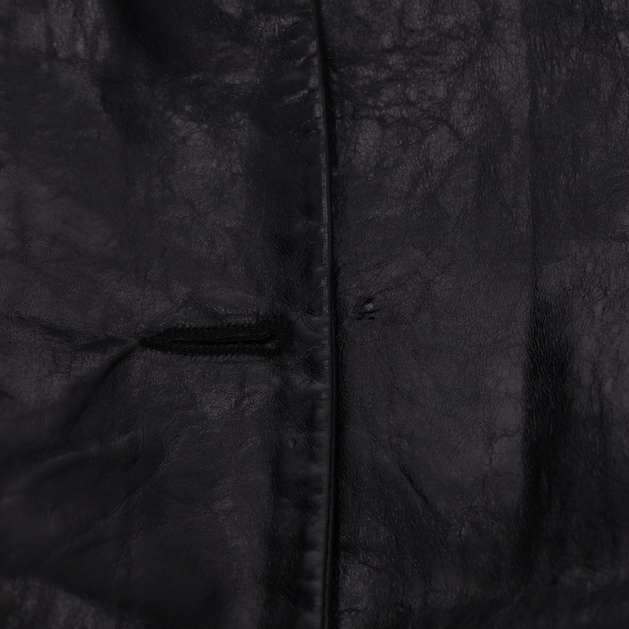 Philipp Plein Ltd Edition Logo Trench in pelle in vendita 5