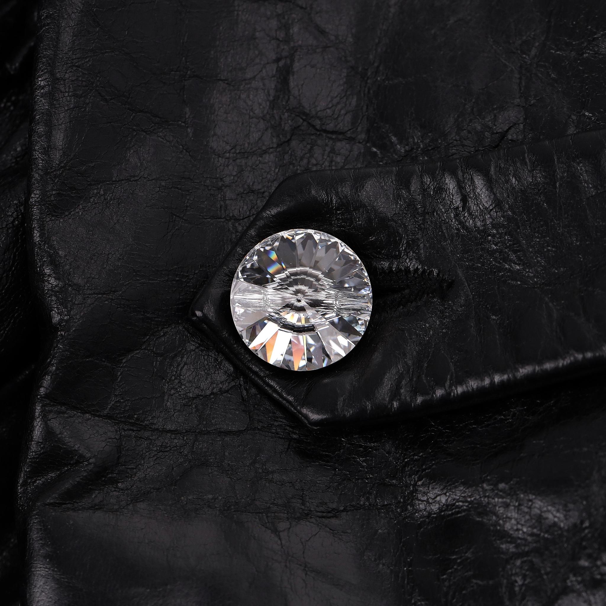 Philipp Plein Ltd Edition Logo Trench in pelle in vendita 1