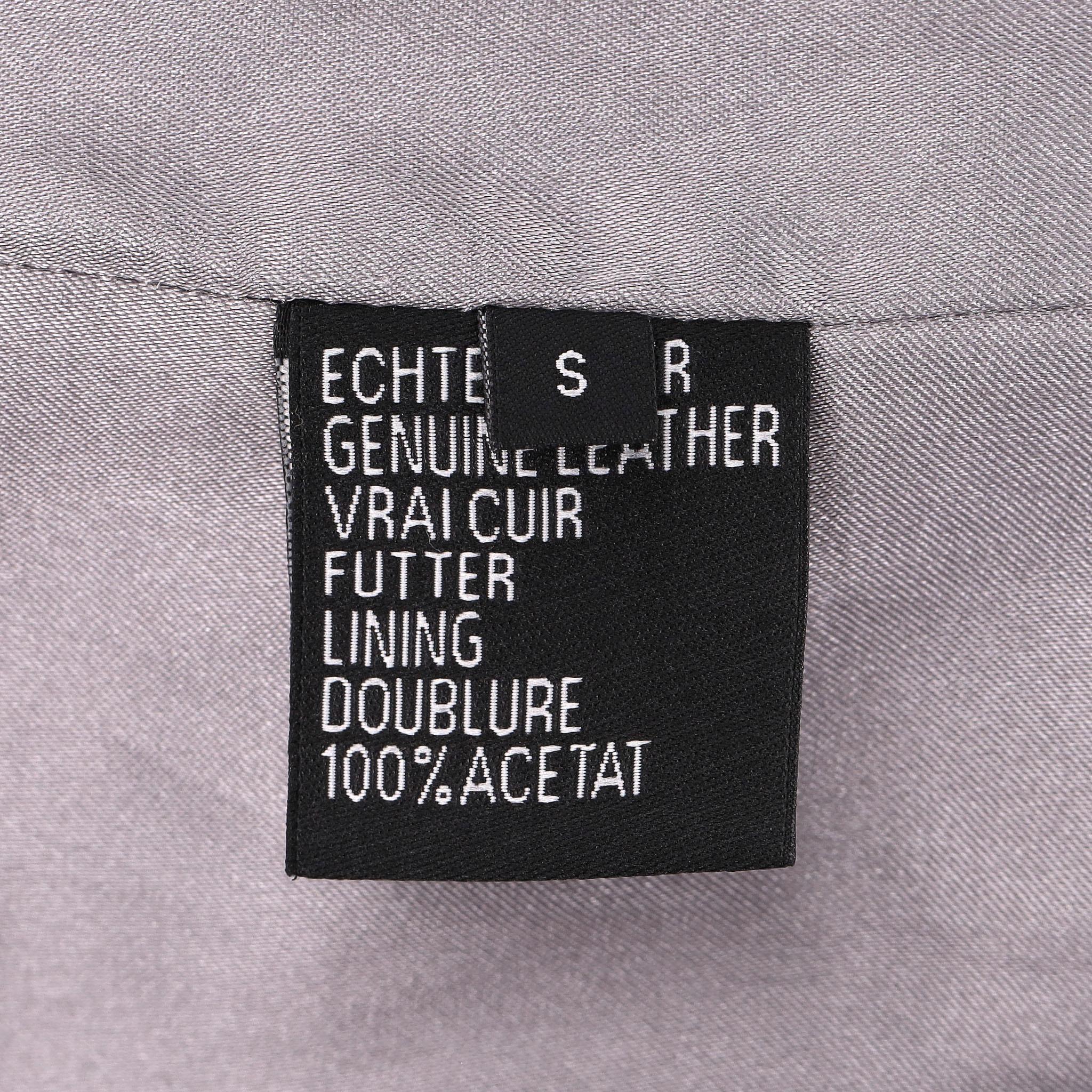 Philipp Plein Ltd Edition Logo Trench in pelle in vendita 4