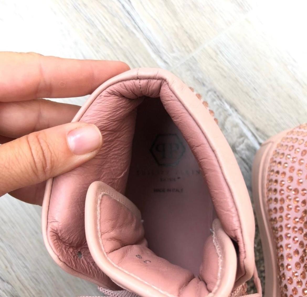 Philipp Plein rosa Kristalle Turnschuhe Größe 39 im Angebot 3