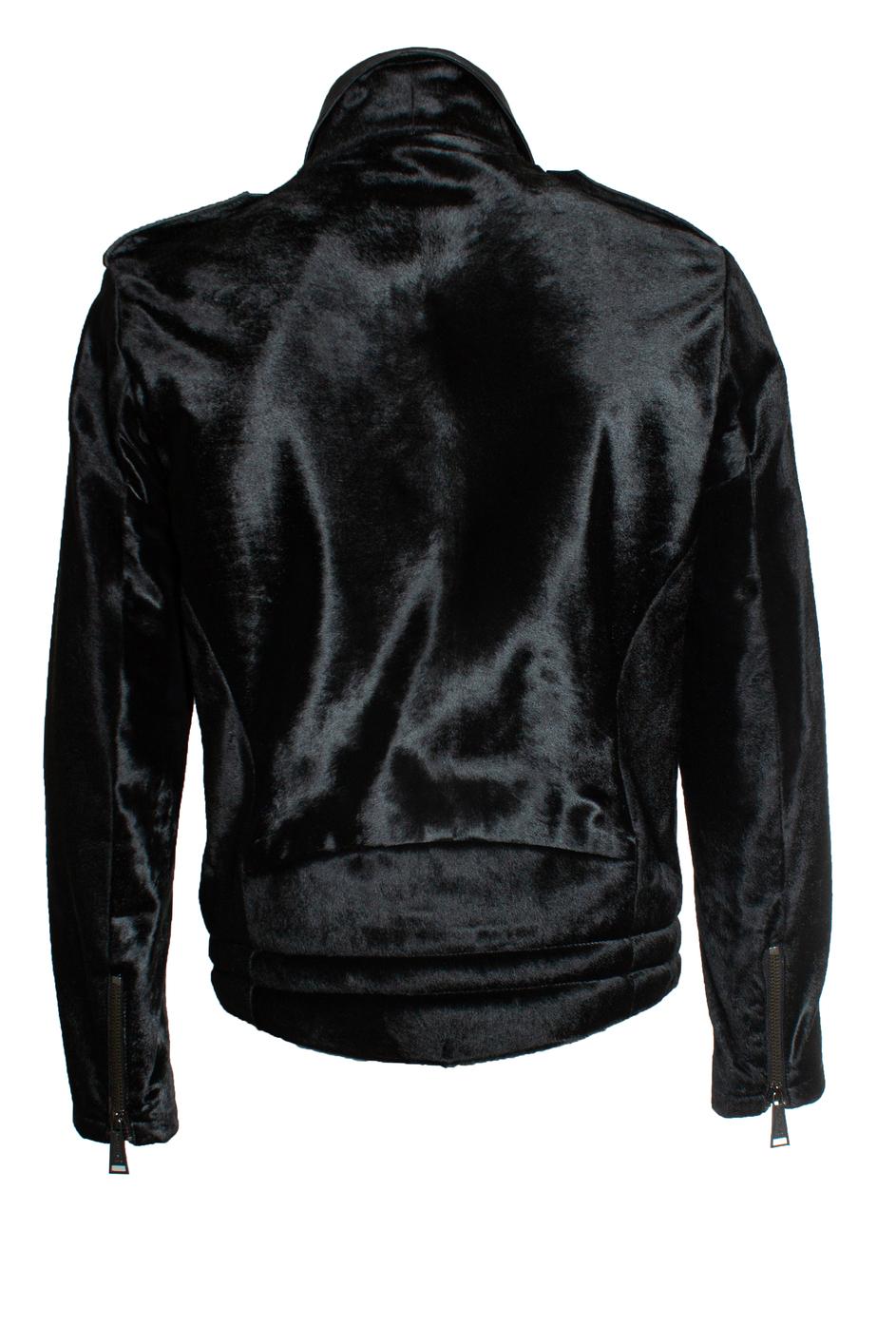 Philipp Plein, Ponyskin zipper jacket In New Condition For Sale In AMSTERDAM, NL