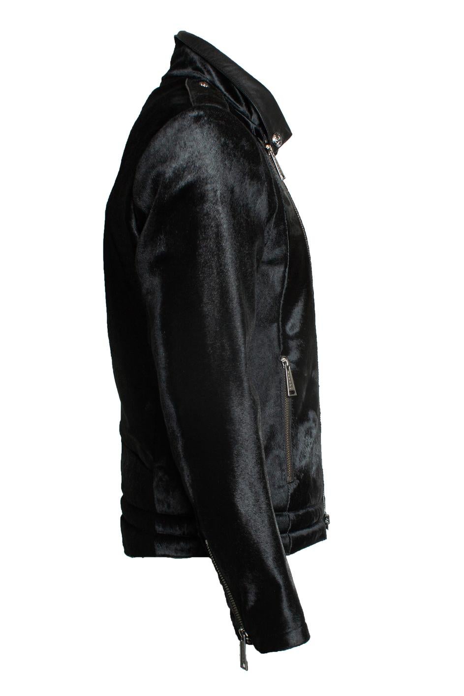 Men's Philipp Plein, Ponyskin zipper jacket For Sale