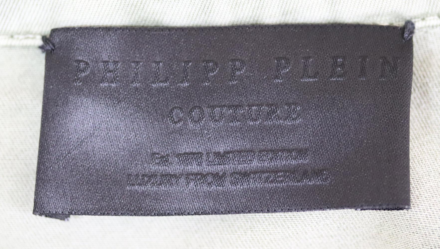 Beige Philipp Plein Printed Cotton-Canvas Parka Jacket