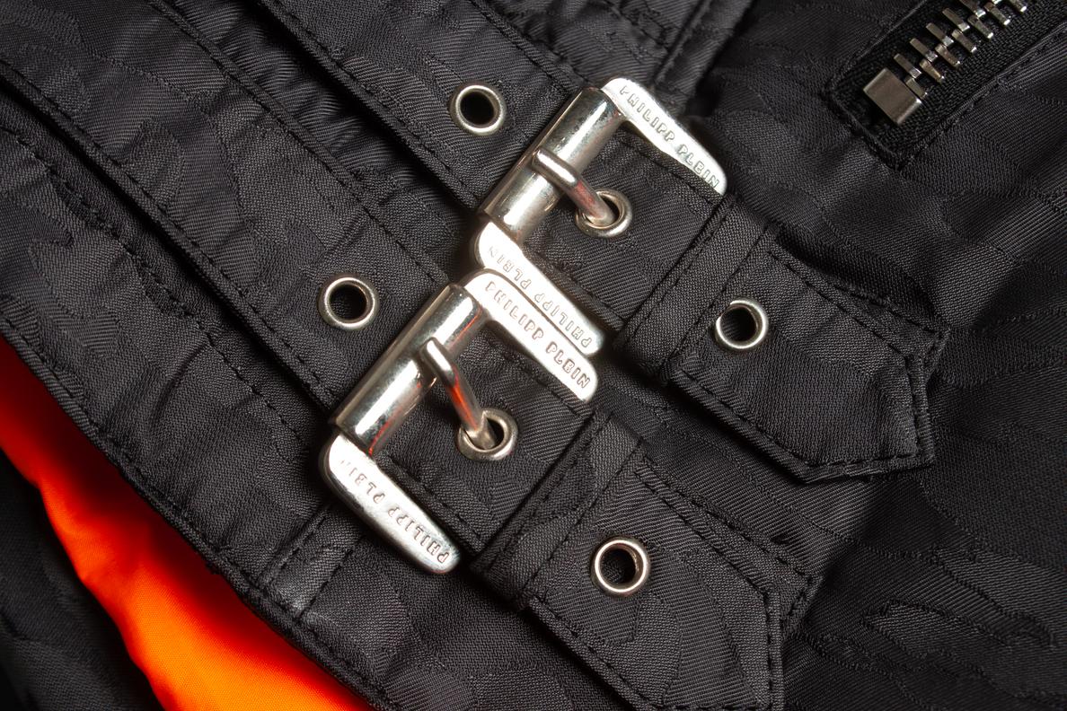 Men's Philipp Plein, quilted biker jacket For Sale