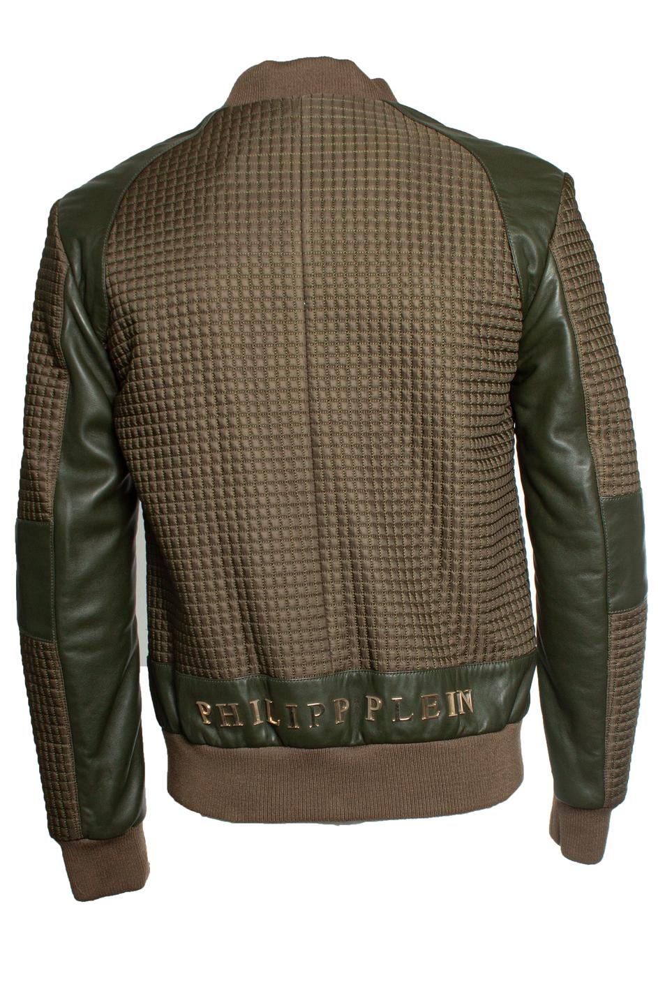 Black Philipp Plein, Quilted bomber jacket For Sale