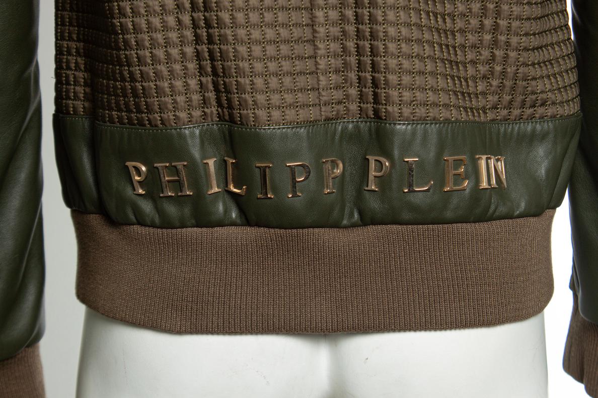 Philipp Plein, Quilted bomber jacket For Sale 3