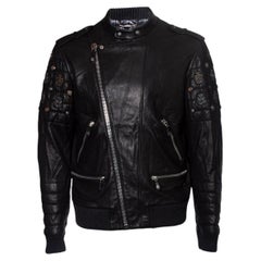 Philipp Plein, Cazadora bomber de piel acolchada